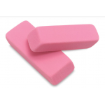 Soft Pink Beveled Eraser