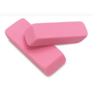 Soft Pink Beveled Eraser